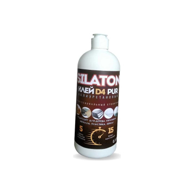 Клей SILATON PUR D4 5.15 Профессиональный столярный, полиуретановый для дерева, 0.5 кг
