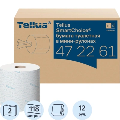 Бумага туалетная Торк/Tellus SmartOne/SmartChoice Комфорт2сл12рул/уп 472261