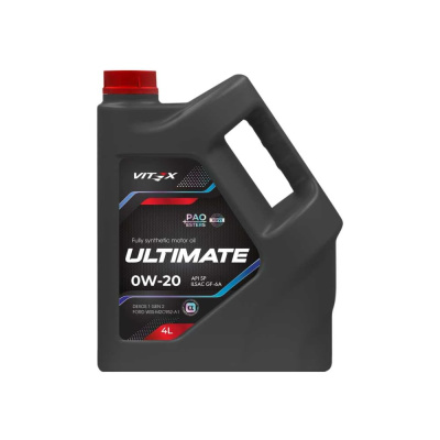 Моторное масло Vitex Ultimate 0W20 API SP, ILSAC GF-6a 4л (вес 3,5)