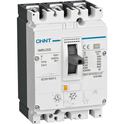 Автоматический выключатель защиты двигателя CHINT NM8N-125S M 16А 50кА 3P (R)