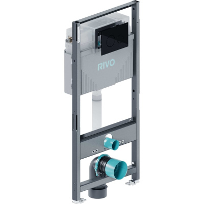 Комплект RIVO SYSTEMS Инсталляция для унитаза со сливным баком RIVO Set A + Панель смыва RIVO Touch Neo Черный