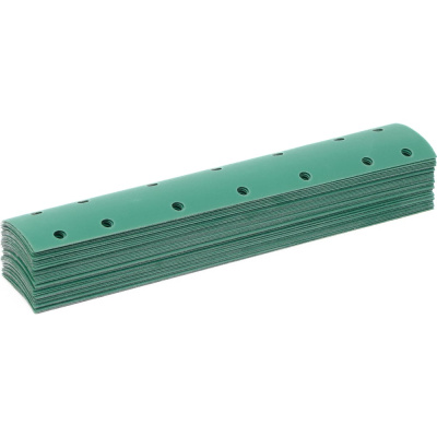 Полоса aбразивнaя GREEN FILM 14 отверстий P120 на липучке. Размер: 70 mm _ 400 mm (10 шт.) TILFLEX