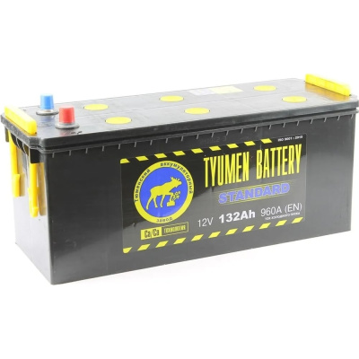 Аккумуляторная батарея TYUMEN BATTERY Тюмень standard 6ст -132l росс.конус