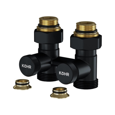 Узел нижнего подключения KOHR 1/2x3/4 прямой черный LC