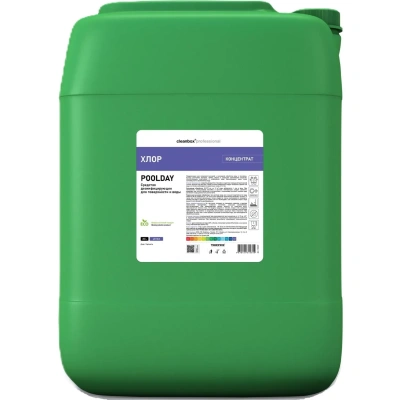 Профхим бассейн ср-во дезинфицирующ д/воды Vortex/CleanBox POOLDAY ХЛОР,20л