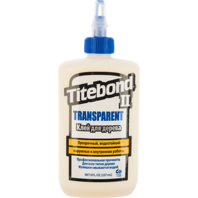 Столярный влагостойкий прозрачный клей Titebond II 1123 - однокомпонентный продукт