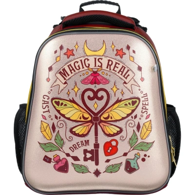 Ранец Комус Класс Basic Magic is real, золотой, 2 отд, эргоном спинка