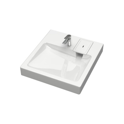 Раковина AQUADREAM Марго V58D1 белая, в комплекте с кронштейнами и сифоном
