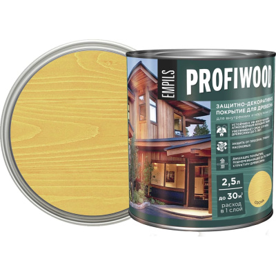 Защитно-декоративное покрытие для древесины PROFIWOOD (сосна; 2.5 л; 2.3 кг)