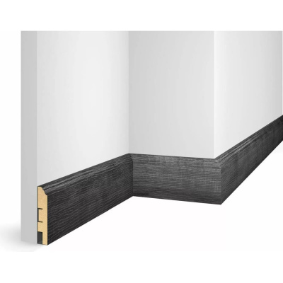 Плинтус COSCA DECOR WP07 экошпон, дуб графит