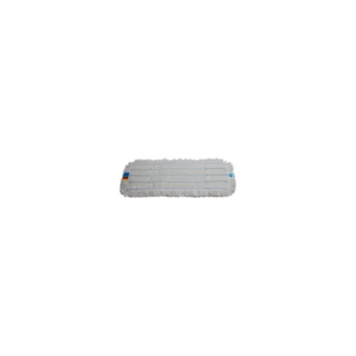 Плоский МОП A-VM 40x11 см, хлопок, рамочный, белый, резаный край