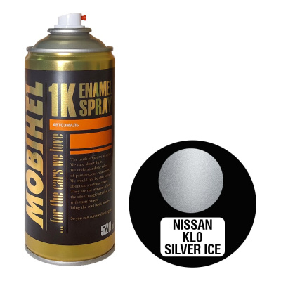 Краска MOBIHEL NISSAN KL0 SILVER ICE, металлик, аэрозоль, 520 мл
