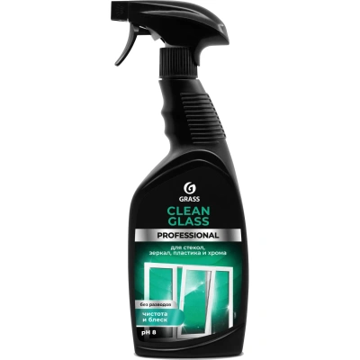 Профхим д/стекл-зеркал поверхностей Grass/Clean Glass PROF, 0,6л_т/р_ТБ