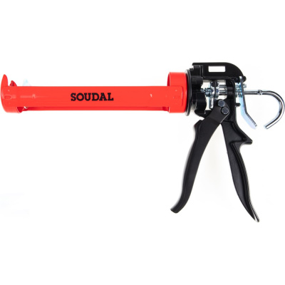 Пистолет под герметики Soudal красный, 300мл