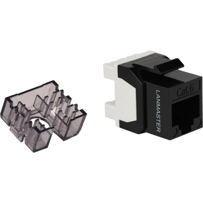 Модуль Keystone LANMASTER ToolLess LAN-TK45U6/180N-BK