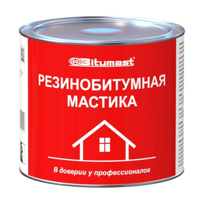 Резинобитумная мастика, 2 л Bitumast
