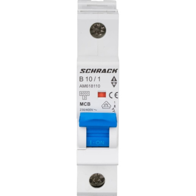 Автоматический выключатель Schrack Technik AM 6кА, 1P, B, 10A
