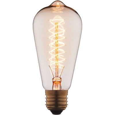 Лампа накаливания LOFT IT Edison Bulb E27 40Вт K