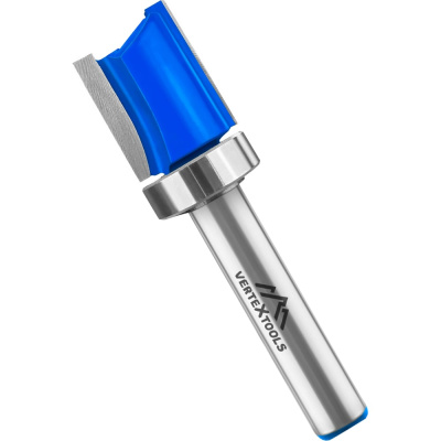 Фреза для выборки заподлицо с верхним подшипником Vertextools 3512-082016 Для фрезерования заподлицо и снятия фасок с
