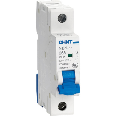 Автоматический выключатель CHINT NB1-63 1P 50A 6кА характеристика C