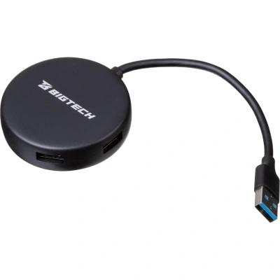 Разветвитель USB BigTech HS004 USB 3.0x4/черный