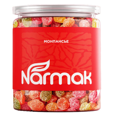 Карамель леденцовая NARMAK "Монпансье" с фруктовым вкусом, 400 г